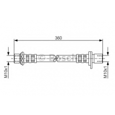 1 987 476 726 BOSCH Тормозной шланг