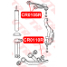 CR0110RP VTR Полиуретановый сайлентблок нижнего рычага передней подвески