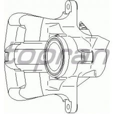110 287 TOPRAN Тормозной суппорт