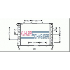 1003401 KUHLER SCHNEIDER Радиатор, охлаждение двигател