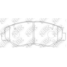 PN8485 NiBK Комплект тормозных колодок, дисковый тормоз