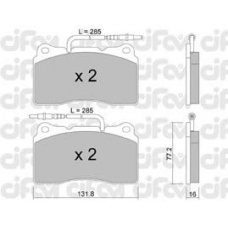 822-288-2 CIFAM Комплект тормозных колодок, дисковый тормоз