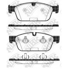 PN31017 NiBK Комплект тормозных колодок, дисковый тормоз