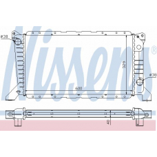 62241 NISSENS Радиатор, охлаждение двигателя