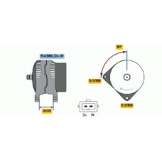 0 123 510 034 BOSCH Генератор