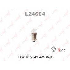 L24604 LYNX L24604 лампа накаливания t4w t8.5 24v 4w ba9s
