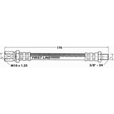 FBH6091 FIRST LINE Тормозной шланг