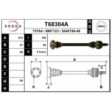 T68304A EAI Приводной вал