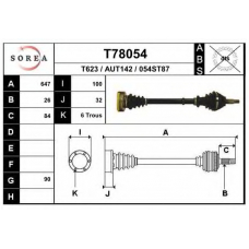 T78054 EAI Приводной вал