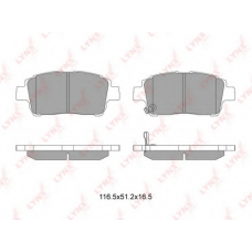 BD-7526 LYNX Тормозные колодки дисковые