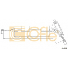 10.6211 COFLE Трос, стояночная тормозная система