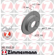 285.3503.20 ZIMMERMANN Тормозной диск