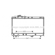 TOA2350 AVA Радиатор, охлаждение двигателя