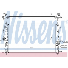 630745 NISSENS Радиатор, охлаждение двигателя