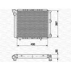 350213625000 MAGNETI MARELLI Радиатор, охлаждение двигател