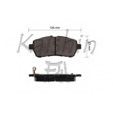 D0051 KAISHIN Комплект тормозных колодок, дисковый тормоз