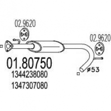 01.80750 MTS Средний глушитель выхлопных газов