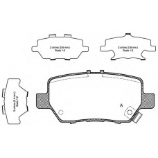 BPA1168.02 OPEN PARTS Комплект тормозных колодок, дисковый тормоз