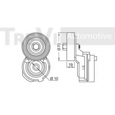 SK008847/1 SK Натяжная планка, поликлиновой ремень