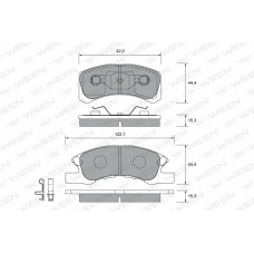 151-2321 WEEN Комплект тормозных колодок, дисковый тормоз