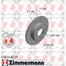 470.2402.20 ZIMMERMANN Тормозной диск