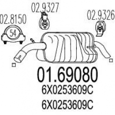 01.69080 MTS Глушитель выхлопных газов конечный