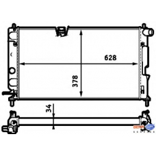 8MK 376 718-731 HELLA Радиатор, охлаждение двигателя