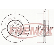 BD-3286 FREMAX Тормозной диск