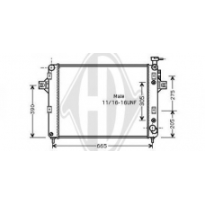 8261203 DIEDERICHS Радиатор, охлаждение двигателя