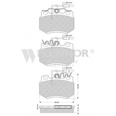 FB211086 FLENNOR Комплект тормозных колодок, дисковый тормоз