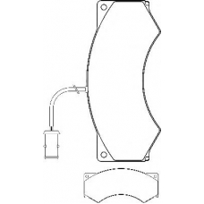CVP027 DON Комплект тормозных колодок, дисковый тормоз