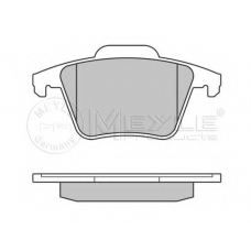 025 240 1118 MEYLE Комплект тормозных колодок, дисковый тормоз
