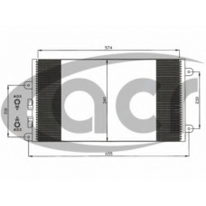 300571 ACR Конденсатор, кондиционер