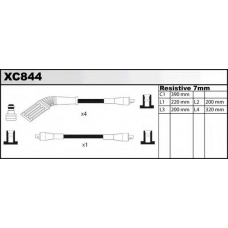 XC844 QUINTON HAZELL Комплект проводов зажигания