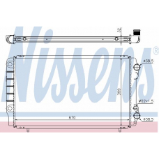 63912 NISSENS Радиатор, охлаждение двигателя