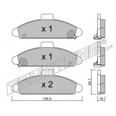 7390 TRUSTING Комплект тормозных колодок