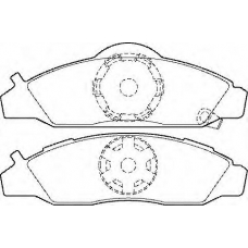 BP1485 QUINTON HAZELL Комплект тормозных колодок, дисковый тормоз