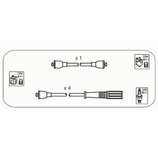 CPS5 JANMOR Комплект проводов зажигания