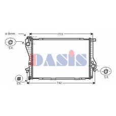 051520N AKS DASIS Радиатор, охлаждение двигателя