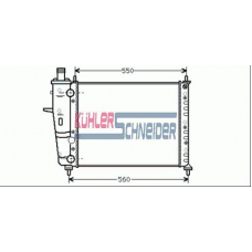 1700431 KUHLER SCHNEIDER Радиатор, охлаждение двигател