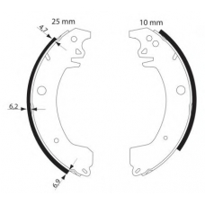 8DB 355 002-871 HELLA Комплект тормозных колодок