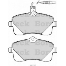 BBP2305 BORG & BECK Комплект тормозных колодок, дисковый тормоз