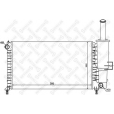 10-25711-SX STELLOX Радиатор, охлаждение двигателя