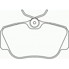 2105503 TEXTAR Комплект тормозных колодок, дисковый тормоз