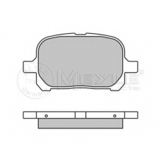025 235 1317 MEYLE Комплект тормозных колодок, дисковый тормоз