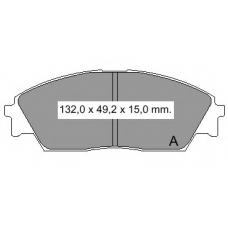 834520 Vema Комплект тормозных колодок, дисковый тормоз