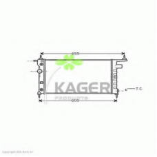 31-0769 KAGER Радиатор, охлаждение двигателя