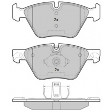 FBP-1853 FREMAX Комплект тормозных колодок, дисковый тормоз