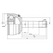 AW1510005 AYWIPARTS Шарнирный комплект, приводной вал