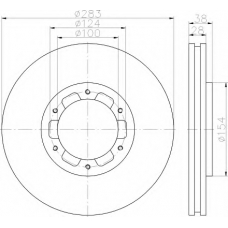 8DD 355 118-441 HELLA Тормозной диск